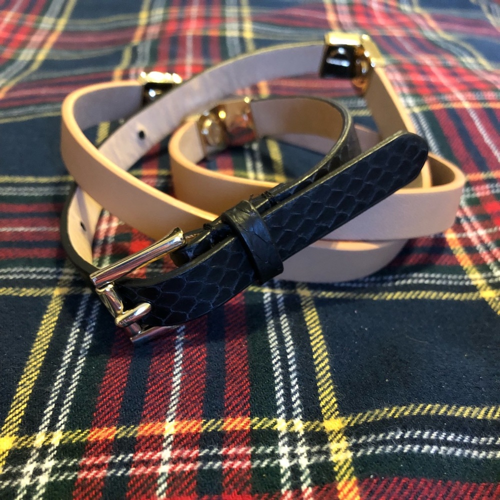 J.Crew Mixed Leather River Belt - NWOT
